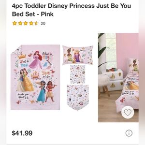 Disney Princess Toddler Crib Bed Set